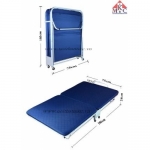 Giường gấp làm đôi đệm cao cấp rộng 75cm - KT-G04